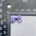 Lazo de satén morado artesanal 20mm x 15mm guía de medidas para manualidades DIY - Púrpura (3)