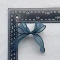 Nœud en organza bleu foncé pour accessoires cheveux DIY, mesure de 8,5 cm de large - Vert Foncé (2)