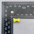 Mini lazo de satén amarillo de 10mm para ropa de muñecas y accesorios de decoración DIY - Amarillo Brillante