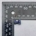 Mini lazo de cinta de satén gris oscuro de 1,5 cm para ropa de muñecas y manualidades - Azul Oscuro Gris