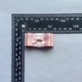 Roze Lolita-strik met wit kant, 3,5 cm groot, voor kleding en accessoires voor poppen - Roze