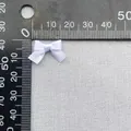 Misura dettagliata di un fiocco di raso bianco da 20 mm per abbigliamento e fai da te - Bianco (14)
