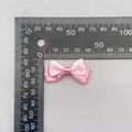 Pink polka dot double-layered bow ornament for hair accessories measuring 35mm in width - Pink Red White Polka Dot (6)
