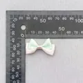 Double-layered 3.5cm mint green and pink polka dot ribbon bow hair accessory DIY - Green Pink Polka Dot Ribbon (25)