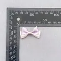 Polka dot layered ribbon bow in lavender and pale pink color for DIY hair accessories - Purple Pink Polka Dot Patchwork (28)