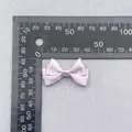 Purple polka dot ribbon bow with white spots, 4cm DIY hair accessory for kids - Purple Polka Dot Bow (42)