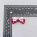 Red and pink polka dot double layer ribbon bow hair accessory for DIY crafts - Red Pink Double Layer Patchwork (49)