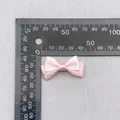 Pink polka dot double-layered satin bow accessory with 4cm width for DIY crafts - Pink Polka Dot Satin (74)