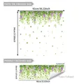 Detail of purple wisteria vine static window stickers showing sheet and display size - Wisteria Floral Style (DJ14117) / 30x90cm