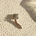 Charm modulaire italien avec pendentif corne Cornicello en argent sur acier - Base Argentée Style Cornicello Argenté