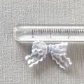 Lazo de encaje azul claro de 2cm con borde festoneado blanco y regla para costura DIY - Azul Claro (3)