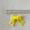 Nœud décoratif en maille jaune pour vêtements DIY et accessoires cheveux animaux - Jaune Vif
