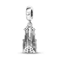 Exquisite S925 silver Sagrada Familia cathedral charm pendant with sparkling zircon accents - Sagrada Familia Cathedral Style (6127635311947)