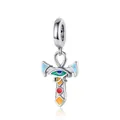 Ankh-Kreuz und Auge des Horus Charm-Anhänger aus Emaille für DIY-Armbänder - Ankh-Kreuz-Design