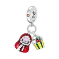 Μακροεντολή λεπτομέρεια από ασημένια 925 charms με κόκκινο κουδούνι και σμάλτο cupcake - Κόκκινο Κουδούνι Cupcake (5)