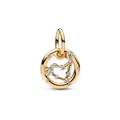 Macro detail of golden celestial zodiac charm with star pattern and sparkling crystals - Zodiac Collection Style (7)