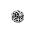 Retro silver celestial hollow bead charm with moon and star patterns for bracelets - Star and Moon Celestial Style