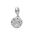 Silver hollow heart-shaped charm bead for DIY charm bracelets jewelry accessories - Silver Style (1)