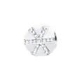 Charm perle étoile en émail blanc avec cristaux brillants pour bracelets DIY - Boîte cadeau blanche