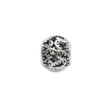 Retro hollow silver charm bead with floral filigree for DIY bracelet jewelry - Pave Point Hollow Pattern