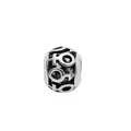 Retro oxidized silver hollow charm bead featuring male and female gender symbols - Gender Sign Alternating Hollow Ball