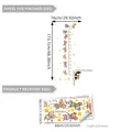 Detailed mouse height chart wall sticker showing dimensions and measurement scale layout - Mouse and Cheese (M14522)