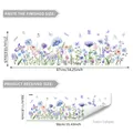 Colorful floral and butterfly wall sticker set, 90x30cm self-adhesive home decor decal - Summer Floral Butterfly Pattern (M12014-YX) / 30x90cm