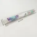 Tube d'emballage cylindrique en PVC transparent de 32cm avec dimensions de stockage - Cylindre en PVC Transparent / 3.5x3.5x32cm