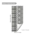 Minimalist black and white mandala geometric window film static cling 45x100cm - Bohemian Pattern Style (D13529-KN) / 45x100cm / Black and White