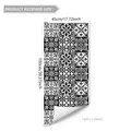 Black and white mandala static window film 45x100cm decorative privacy glass sticker - Geometric Mandala Style (D12019-YX) / 45x100cm / Black and White