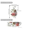Self-adhesive leopard and pink lotus wall sticker set with dragonflies for home decor - Leopard Lotus Style (M14561-NL)