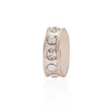 Roségoldene flache Abstandsperle mit Kristallbesatz für DIY Armbänder und Ketten - Roségold