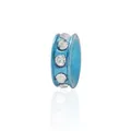 Himmelblaue Kristall-Abstandsperle mit weißen Strasssteinen für DIY-Armbandherstellung - Himmelblau