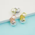 Elegant snake-wrapped pearl pendants in gold, silver, and rose gold for DIY jewelry design - Gold