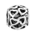 Vintage hollow heart bead charm in silver finish for DIY jewelry and bracelets - Hollow Multiple Hearts Style (15)