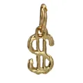 Ciondolo segno del dollaro dorato con finitura testurizzata per gioielli personalizzati - Stile Segno del Dollaro (011)