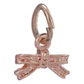 Sparkling rose gold bow charm pendant with tiny cubic zirconia for DIY jewelry making - 3D Bow Knot Rhinestone Pendant (15)