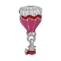 Hot air balloon charm with pink enamel detail for DIY beaded jewelry bracelets - Pink Hot Air Balloon (8)