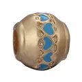 DIY jewelry charm with blue enamel hearts and silver-plated alloy finish for bracelets - Blue Heart Style (16)
