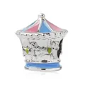 Silver carousel charm with colorful enamel detailing for DIY beaded jewelry - Carousel Style (1)