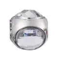 Silver bead charm with sparkling crystals for DIY bracelets and jewelry making - 036 / Normal Specification