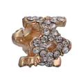 Charm albero della vita dorato con cristalli per bracciali e gioielli fai-da-te - Stile Incrociato in Strass Oro (11)