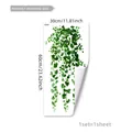 Sticker mural plante de lierre vert pour décor de vitres, taille 30x60cm - 30x60cm