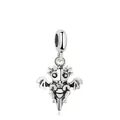 Cartoon magic dragon charm in antique silver finish for bracelets and necklaces - Cartoon Little Dragon Style (K15-07)