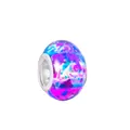 Leuchtende rosa und blaue Perle im Tinten-Stil mit Silberkern für DIY Armbänder - Normale Spezifikation / Rosa Blau Sternenhimmel (3)