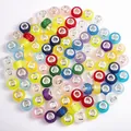 Colorful resin large hole beads with silver metal cores for DIY jewelry bracelets - Standard Spec / Multicolor