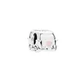 Silver hot air balloon charm with pink heart detail for DIY charm bracelets - Silver Cartoon Van (13)