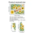 Sunflower and butterfly window sticker set 40x30cm featuring static cling design - Sunflower Butterfly Style (XC6052-NL) / 30x40cm / Colorful
