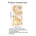 Golden dreamcatcher wall decal with moon and stars, 60x30cm glitter home decor sticker - 30*60cm / Gold