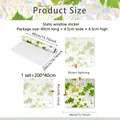Pellicola statica per vetri con viti verdi e trama arcobaleno per giunzione continua - XC3026-YL (40*200cm)